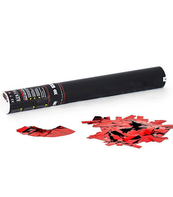 TCM FX - Kézi működtetésű Konfetti Ágyú 50cm - Red Metallic